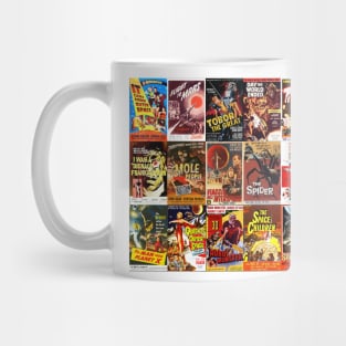 50's Sci-Fi MOvie Poster Collage Mug